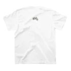 akie’s Atelier どうぶつイラストのワンポイントwolfくん Regular Fit T-Shirtの裏面