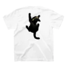 猫とやっし～ぃのアレコレの連れて帰らないとズバッとやるぞ猫 スタンダードTシャツの裏面