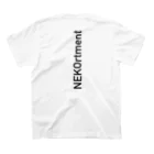 NEKO rtmentのポケLOGO＋縦ロゴ Regular Fit T-Shirtの裏面