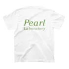 株式会社パールラボラトリー【公式】のぱる坊とロゴ緑 Regular Fit T-Shirtの裏面
