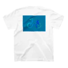 な つの自転車柄アイテム ロードバイク スタンダードTシャツの裏面