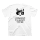 Ritora-BoraluaのArmycat BLAK 【バックプリント】 スタンダードTシャツの裏面