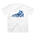 Real OneのSneaker Camo Blue Regular Fit T-Shirtの裏面