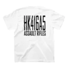 サバイバルデザイン チームシックスのTシャツ H&K HK416A5-Type3 スタンダードTシャツの裏面