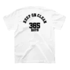 sadao_groupのCLEAN DAYS 365 #001 スタンダードTシャツの裏面