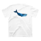 earthingのBlue whale  スタンダードTシャツの裏面