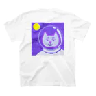 wowowowowowのうちゅうねこ スタンダードTシャツの裏面