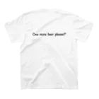 POSERのWhere is my beer TEE スタンダードTシャツの裏面