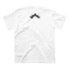 鶴舞攻校購買部のサタデーモーニングクラブ 白×黒 Regular Fit T-Shirtの裏面