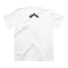 鶴舞攻校購買部のサタデーモーニングクラブ 白×黒 Regular Fit T-Shirtの裏面