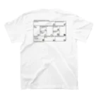 DX 直売所のI love DX + 機械学習プロジェクトキャンバス (mini/white) スタンダードTシャツの裏面