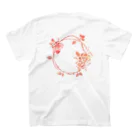 紫胡蝶のバラリース　Or　（背面） スタンダードTシャツの裏面