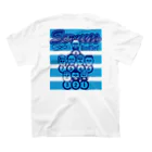 b.n.d [街中でもラグビーを！]バインドの【数量限定】Scrum! タンゴブルー Regular Fit T-Shirtの裏面