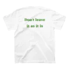 Don't leave it as it isのunhealthy スタンダードTシャツの裏面