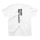 くちべたの呟きの見た目で決めつけんといて スタンダードTシャツの裏面