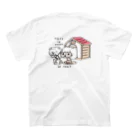 イラスト MONYAAT のバックプリント YETI is yeahの家でお茶 Regular Fit T-Shirtの裏面