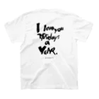 着ぐるみ＆calligraphyの365日LOVE Regular Fit T-Shirtの裏面