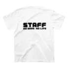 Starmine storeの【e_Starmine】STAFF NO GAME NO LIFE Black スタンダードTシャツの裏面