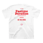 HOUSE DANCE MANIAの【2022ss】Pastime Paradise スタンダードTシャツの裏面