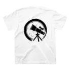 metal_kissaの天文部 文字なし・白望遠鏡 Regular Fit T-Shirtの裏面