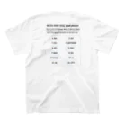 CryptoBabyのSeed phrase スタンダードTシャツの裏面