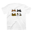 影夜ネム🍼💤のねこねこ(ｳｼﾛ) スタンダードTシャツの裏面