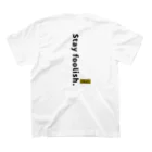 JOBS＆CO.のstay foolish. スタンダードTシャツの裏面