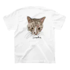 みきぞーん｜保護猫 ミッキー画伯と肉球とおともだちのiroha Regular Fit T-Shirtの裏面