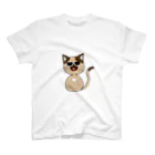 茈紀-Siki-(3/22活動開始.活動中)の『猫から愛を猫へラブを』ポインテッド スタンダードTシャツ