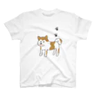 mocha_jasmine_shopの秋田犬　犬丸　あきたいぬ　いぬまる スタンダードTシャツ