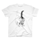 猫竹（nekotake)の仲良し2匹の散歩.nekotake Regular Fit T-Shirt