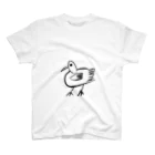 junsen　純仙　じゅんせんのJUNSEN（純仙）鳥の散歩　よちよち スタンダードTシャツ