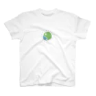 ジビエ屋のゆるマガタマ（水色×黄緑） Regular Fit T-Shirt