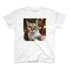 猫の事務所の腹減りヘリ子 スタンダードTシャツ