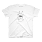 犬似の猫の犬小屋の犬似の猫のグッズ(Tシャツ on the Tシャツver) スタンダードTシャツ