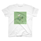 【全盲の絵描き】オバケのタムタムの【全盲の画家】エンレイソウ スタンダードTシャツ