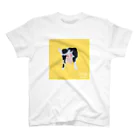 【全盲の絵描き】オバケのタムタムの【全盲の画家】うし スタンダードTシャツ