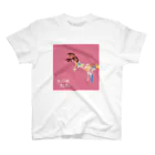 【全盲の絵描き】オバケのタムタムの【全盲の画家】カラフルなシカ スタンダードTシャツ