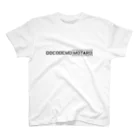 ドコデモモタード*DOCOMOTAのDOCODEMO MOTARD THE SIMPLE TYPO  スタンダードTシャツ