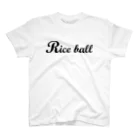 MUSUTCH（むすっち） SHOPの「Riceball」黒ロゴスタンダードTシャツ Regular Fit T-Shirt
