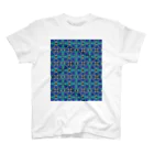 tettetextileのTako tile_blue Regular Fit T-Shirt