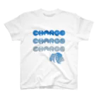 トウキョウピンノのオカヤドカリCHARGEブルー スタンダードTシャツ