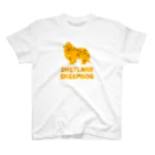 onehappinessのシェルティ ガーベラ スタンダードTシャツ