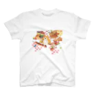 透月糖花のもふもふ和菓子ちゃん スタンダードTシャツ