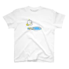 ぷりぷりうちゅうじんとぽこチャの店の水たまりとぷりぷりうちゅうじん Regular Fit T-Shirt