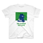 トマトマーケットのNO SUPER,NO LIFE(グリーン) Regular Fit T-Shirt