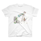 トコロコムギのべろべろにゃんこ Regular Fit T-Shirt