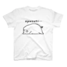 前髪ぱっつん◆SUZURI店の豚、お休み スタンダードTシャツ