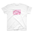 nekousagi*∩..∩のnekousagi*∩..∩ロゴ入り ピンク系（トラミ兄ちゃん） Regular Fit T-Shirt