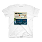 Teal Blue CoffeeのCafe music - Relaxing place - スタンダードTシャツ